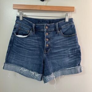 Hollister Dark Blue Jean Shorts